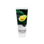 3W Clinic Avocado Cleansing Foam tube with avocado slices on white background