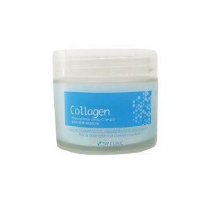 3W Clinic Collagen Natural Time Sleep Cream 60ml – Korean night cream for hydration, firming, and skin elasticity