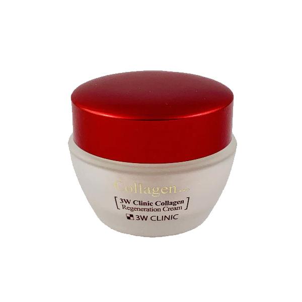 3W Clinic Collagen Regeneration Cream 60ml with hydrolyzed collagen and peptides for firming and anti-aging care