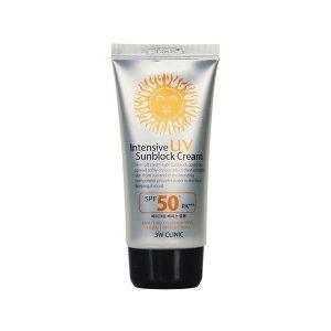 3W Clinic Intensive UV Sunblock Cream SPF50+ PA+++ 70ml – Korean sunscreen for broad-spectrum protection and hydration