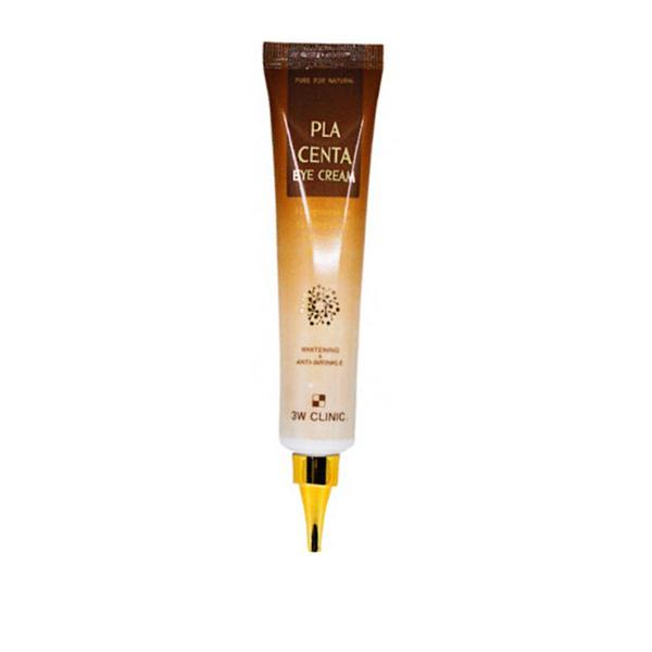 3W Clinic Placenta Eye Cream for wrinkle care, firming, and under-eye hydration