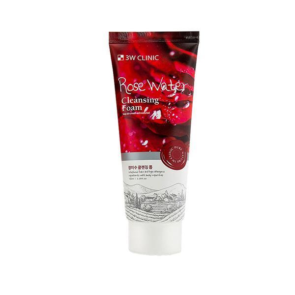 3w Clinic Rose Water Cleansing Foam 100 ml