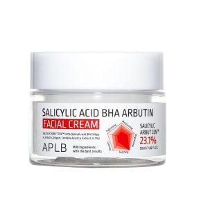 APLB Salicylic Acid BHA Arbutin Facial Cream 55ml – Clarifying & Brightening Korean Moisturizer