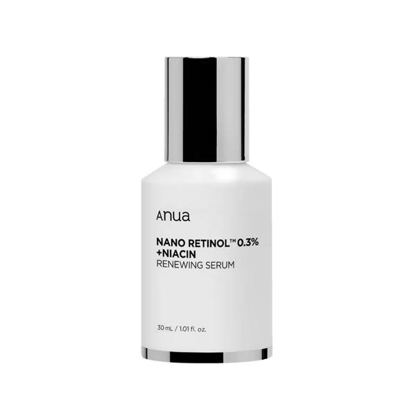 Anua Nano Retinol 0.3% + Niacin Renewing Serum 30ml – Firming & Brightening Korean Anti-Aging Serum