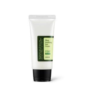 Cosrx Aloe Soothing Sun Cream SPF50+ PA+++ 50ml, hydrating sunscreen with aloe leaf extract