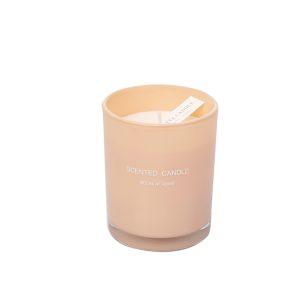 Citta Champagne Fruit Temptation Soy Candle in glass jar with layered fruity fragrance and wooden wick