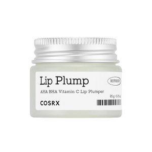 COSRX Lip Plump Refresh 20g with AHA, BHA, and Vitamin C for exfoliating, hydrating, and volumizing lips