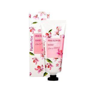 FarmStay Pink Flower Blooming Hand Cream Cherry Blossom 100ml
