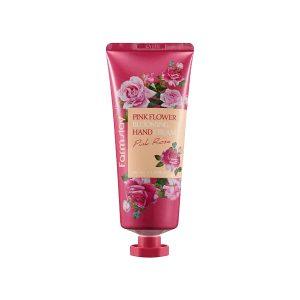 Farmstay Pink Flower Blooming Hand Cream Pink Rose for softening, soothing, and moisturizing dry hands