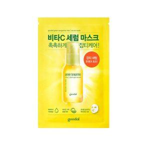 Goodal Green Tangerine Vita C Dark Spot Serum Sheet Mask for brightening, hydration, and pigmentation care