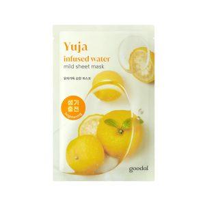 Goodal Yuja Infused Water Mild Sheet Mask 20g – Brightening & Hydrating Korean Sheet Mask