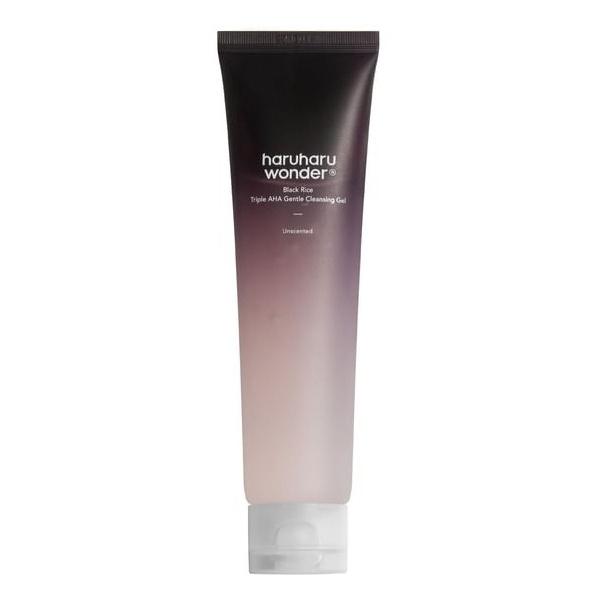 Haruharu WONDER Black Rice Triple AHA Gentle Cleansing Gel 100ml – Exfoliating & Brightening Korean Gel Cleanser