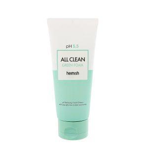Heimish All Clean Green Foam pH 5.5 150g gentle low pH cleanser with centella asiatica and witch hazel