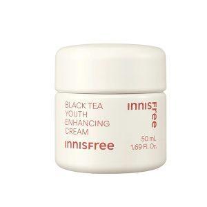 Innisfree Black Tea Youth Enhancing Cream 50ml anti-aging gel cream with Reset Concentrate™
