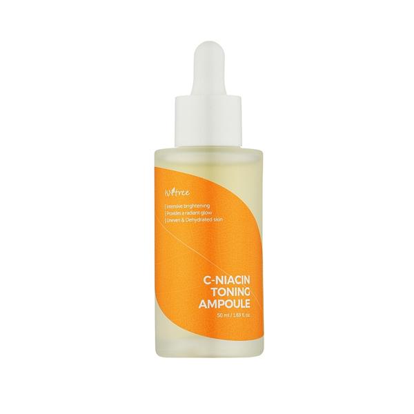 Isntree C-Niacin Toning Ampoule 50ml bottle for brightening, hydration, and skin tone correction