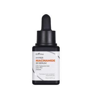 Isntree Hyper Niacinamide 20 Serum 20ml with 20% niacinamide, zinc PCA, and arbutin for oil control, brightening, and pore care