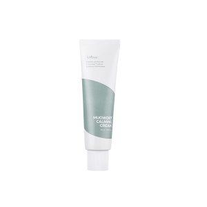 Isntree Mugwort Calming Cream 50ml with mugwort extract and panthenol for soothing, barrier repair, and redness relief