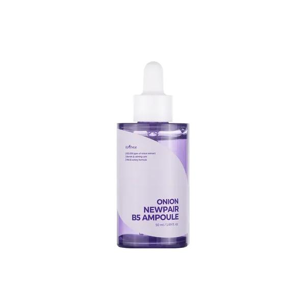 Isntree Onion NewPair B5 Ampoule 50ml with red onion extract and panthenol for soothing, barrier repair, and redness reduction