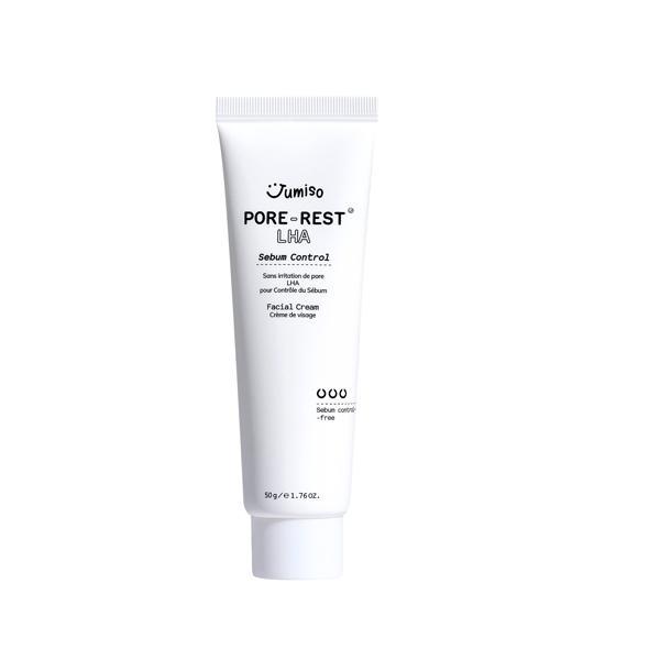 Jumiso Pore-Rest LHA Sebum Control Facial Cream 50ml with LHA, Centella, and tea tree for oil control and calming acne-prone skin