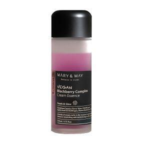 Mary & May Blackberry Complex Cream Essence 140ml with blackberry extract and idebenone for antioxidant-rich hydration and skin firming