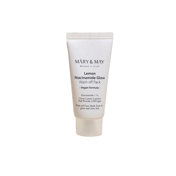 Mary&May Lemon Niacinamide Glow Wash-Off Pack – 30g Mini Ja
