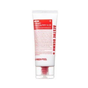 Medi-Peel Red Lacto Collagen Cleansing Balm to Oil for pore care, makeup removal, and skin barrier support