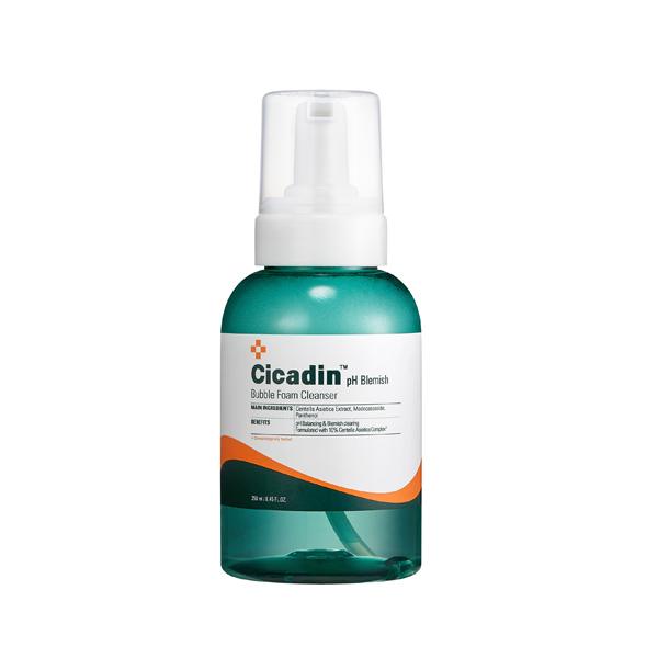 Missha Cicadin pH Blemish Bubble Foam Cleanser 250ml – soothing foam cleanser with Centella Asiatica