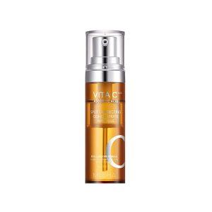 Missha Vita C Plus Spot Correcting Ampoule bottle with vitamin C powder and serum