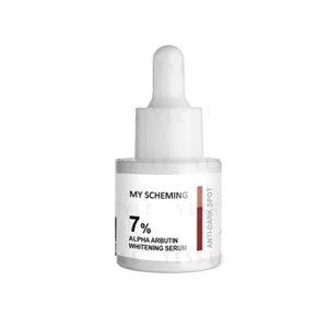 My Scheming 7% Alpha Arbutin Whitening Serum 15ml with alpha arbutin and niacinamide for brightening and spot correction