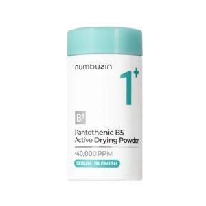Numbuzin No.1 Pantothenic B5 Active Drying Powder for acne spot care, oil control, and soothing sensitive skin