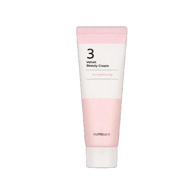 Numbuzin No.3 Velvet Beauty Cream – 60ml Hydrating & Pore-Minimizing Moisturizer