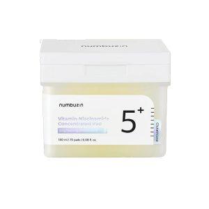 Numbuzin No.5 Vitamin-Niacinamide Concentrated Pad 70 Pads – Brightening & Tone-Refining Korean Skincare Pads