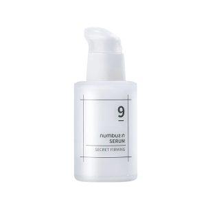 Numbuzin No.9 Secret Firming Serum 50ml with peptides, collagen, and fermented ingredients for firming and anti-aging care