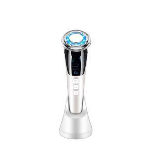 Portable RF LED Skin Lifting & Tightening Device (White) for wrinkle reduction, skin firming, and collagen boosting