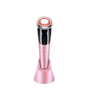 Portable RF LED Skin Lifting & Tightening Device (Pink) for anti-aging, firming, and glow enhancement