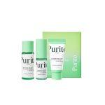 Purito Wonder Releaf Centella Unscented Mini Kit with toner, serum, cream, and sunscreen for sensitive skin