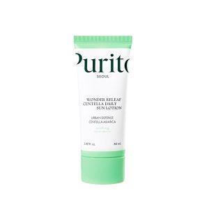 Purito Wonder Releaf Centella Daily Sun Lotion 60ml – Calming & Moisturizing Korean Sunscreen