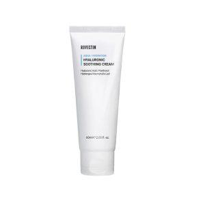 Rovectin Aqua Hyaluronic Soothing Cream 60ml tube for deep hydration, skin barrier repair, and calming sensitive skin