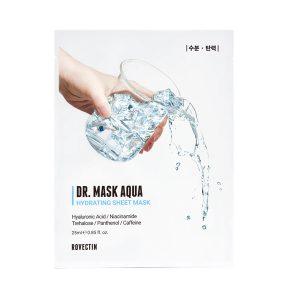 Rovectin Dr. Mask Aqua Hydrating Sheet Mask 25ml – Korean sheet mask with 7 types of hyaluronic acid for deep hydration