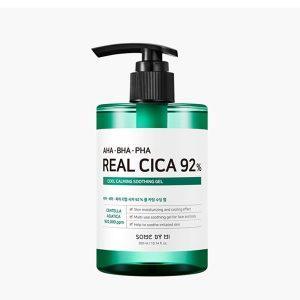 SOME BY MI Real Cica 92% Cool Calming Soothing Gel 300ml with AHA, BHA, PHA for sensitive and acne-prone skin