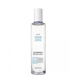 Etude House Soon Jung pH 5.5 Relief Toner 200ml for sensitive skin hydration and soothing
