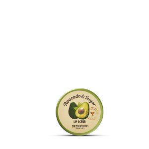 SkinFood Avocado & Sugar Lip Scrub 14ml exfoliating lip care with black sugar and avocado oil