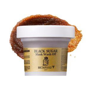 Skinfood Black Sugar Mask Wash Off Exfoliator 120g for smooth and hydrated skin