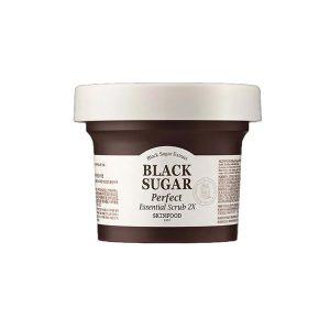 Skinfood Black Sugar Perfect Essential Scrub 2X 210g for gentle exfoliation, smooth and clear skin