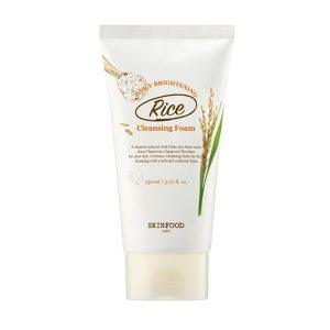 Skinfood Rice Daily Brightening Cleansing Foam – 150ml Gentle Exfoliating Face Wash