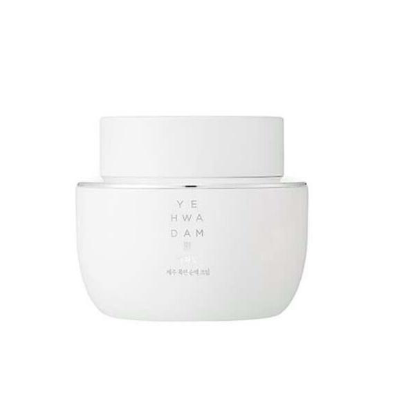 The Face Shop Yehwadam Jeju Magnolia Pure Brightening Cream 50ml jar for hydration, anti-aging, and skin brightening