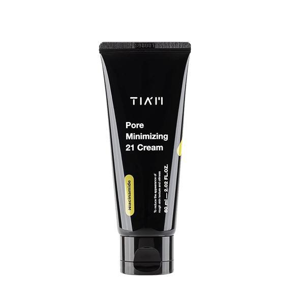 Tiam Pore Minimizing 21 Cream 50ml tube for refining pores, controlling oil, and smoothing skin texture