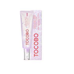 Tocobo Collagen Brightening Eye Gel Cream 30ml with vegan collagen, niacinamide, and lavender for firming, brightening, and soothing the eye area