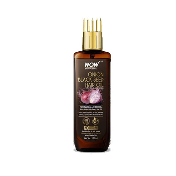 Wow Red Onion Black Seed Hair Oil 100ml – Hair Growth & Scalp Nourishing Ayurvedic Oil