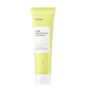 iUNIK Lime Moisture Mild Peeling Gel 90ml exfoliating gel with AHA fruit complex for smooth, radiant skin